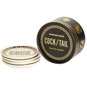Cock and Tail Coasters - Jonathan Adler
